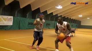 Deontay Wilder amp Tony Harrison play basketball at Wladimir Klitschko camp [upl. by Borries]