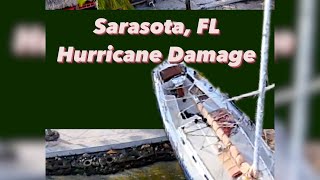 Bayfront Park Damage After Hurricane Helene  Sarasota Florida [upl. by Auqinaj509]