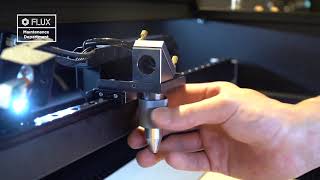 FLUX HEXA 60W Laser Cutter Focus Lens AddOn Installation Guide [upl. by Chas]