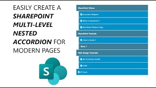 SharePoint AccordionMenu Links MultiLevelNested  Webpart [upl. by Jo553]