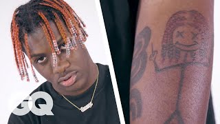 Lil Yachty Breaks Down His Tattoos  Tattoo Tour  GQ [upl. by Scevo]