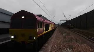 Rainy autumn ballast run from Carlisle to Glasgow [upl. by Aillimac]