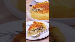 Tarte sans pâte aux courgettes poulet et mozzarella [upl. by Nierman816]