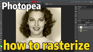 how to rasterize in photopea [upl. by Tillio]