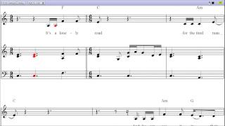 Gale Song by The Lumineers  Piano Sheet Music Teaser [upl. by Corinna]