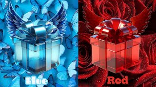 Choose your gift box🎁2 gift box challengeBlue vs redgift chooseyourgift subscribe [upl. by Benenson405]