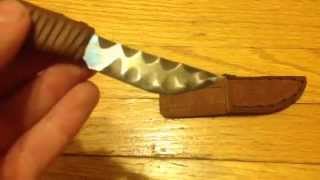 Homemade knapped steel knife [upl. by Bryon908]