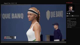 AO Tennis Kvitova vs Radwanska Live Stream PS4 [upl. by Auguste809]