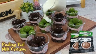 GAk NYANGKA TERNYATA HASILNYA SE ENAK INI  RESEP PUDING BAll MILK CREAMY CHOKOLATOS [upl. by Keeler181]