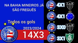 Na Bahia Mineiros já são freguês todas as goleadas do Bahia em times Mineiros 20232024 [upl. by Ezekiel955]