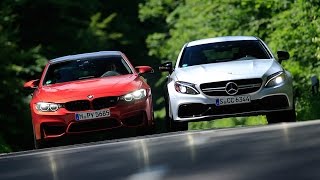 BMW M4 Competition vs MercedesAMG C 63 S Coupé  0100 kmh  sport auto [upl. by Aldredge43]