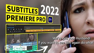 How to add Subtitles in Premiere Pro 2022  KaiCreative [upl. by Jemine155]