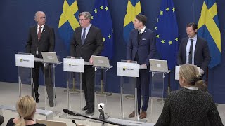 Pressträff om Sveriges första nationella strategi mot organiserad brottslighet [upl. by Nemraciram]