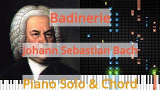 🎹Solo amp Chord Badinerie Johann Sebastian Bach Synthesia Piano [upl. by Norb210]