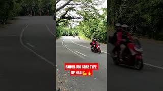 RAIDER 150 CARB TYPE😱subscribe everyone kamoteriders shortvideo hilights youtuber [upl. by Aydni]