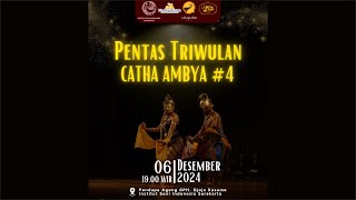 LIVE 🛑 Pentas triwulan Catha Ambya 4 Jurusan Tari FSP ISI Surakarta [upl. by Chere]