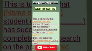 How to Write certificate MDP Project [upl. by Vetter]