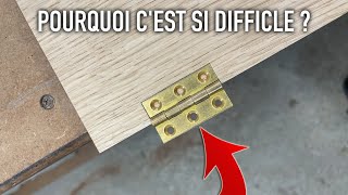 2 MÉTHODES SIMPLES ET EFFICACES POUR INSTALLER DES CHARNIÈRES [upl. by Pam]