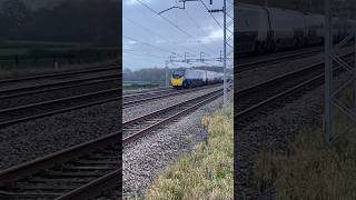 Class 390 quotPendolinoquot Passes Easenhall Footbridge bound for London Euston [upl. by Berners]