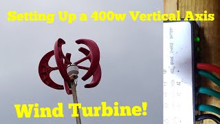 Installing a 400w 12v Vertical Axis wind turbine [upl. by Enirehtacyram]