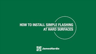 How to Install Simple Flashing at Hard Surfaces [upl. by Nivets]