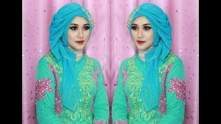 TUTORIAL MAKE UP DAN HIJAB SEGE EMPAT SEMPLE MEWAH HIJAB PESTA HIJAB KNDANGANHIJAB WISUDA [upl. by Leeann429]