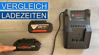 Sind die Ladezeiten der Bosch 18V Akkus unterschiedlich ❓ [upl. by Otrebor]