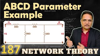 1  Example of ABCD Parameters Voltage amp Current Gain Transfer Admittance amp Impedance [upl. by Fattal]