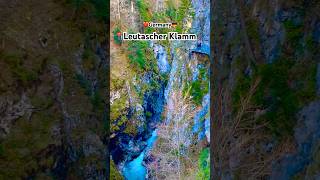 This is📍 Germany 🇩🇪 Leutascher Klamm  free Beautiful Gorge between Germany n Austria travel [upl. by Niple]