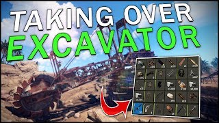 TAKING CONTROL of the NEW EXCAVATOR  Rust 1 [upl. by Firahs]