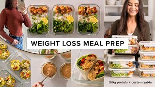 1 hour weight loss meal prep  95g protein per day  super easy pt 4 [upl. by Adne]