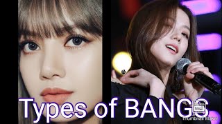 Types Of BANGS ✂️ [upl. by Nalon220]