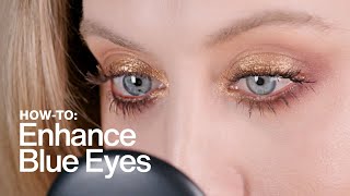 HOW TO Enhance Blue Eyes  MAC Cosmetics [upl. by Arolf]