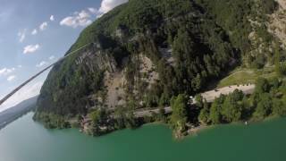 La très grande tyrolienne de Nantua 2017 [upl. by Ray]