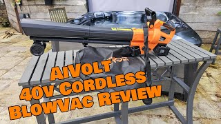 AIVOLT 40V Cordless Leaf Blower and Vacuum The Ultimate Review [upl. by Mailli]