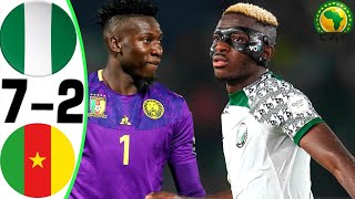 Nigeria vs Cameroon 72  All Goals and Highlights  2024 🤯 ONANA [upl. by Huei]