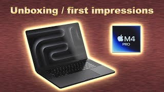 16 inch Macbook Pro M4 Pro Unboxing and first impression [upl. by Florian838]