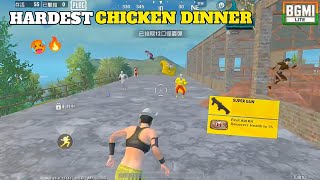 Hardest Chicken DinnerðŸ¥µ  1v4  BGMI Lite PUBG Lite [upl. by Annodas]