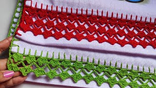 🔥 BARRADO FÁCIL PARA PANOS DE PRATO crochetcrocheting barradofacilbarradinhoknitting [upl. by Anneliese486]