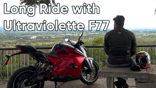 Touring on the Ultraviolette F77 Recon  Long ride review [upl. by Kindig4]