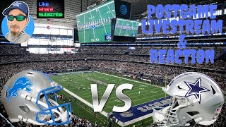 LIONS VS COWBOYS POSTGAME LIVESTREAM amp REACTION [upl. by Gar436]