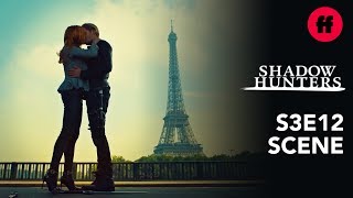 Shadowhunters Season 3 Episode 12  Clace Kiss By The Eiffel Tower  Freeform [upl. by Frasco]