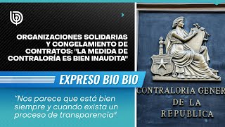 Organizaciones Solidarias y congelamiento de contratos quotLa medida de Contraloría es bien inauditaquot [upl. by Nylkoorb]