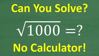 Square Root of 1000   Rules For Square Roots [upl. by Hayikat]