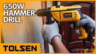 TOLSEN 650W Hammer Drill with Automatic Chuck [upl. by Ailito]