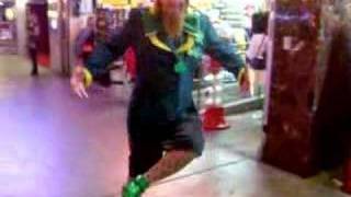 Leprechaun Dancing on Fremont Street [upl. by Sylirama942]