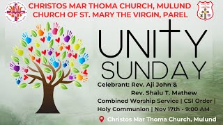 Holy Communion Service  Malayalam  Unity Sunday  17th Nov  CMTC Mulund  Church of St Mary Parel [upl. by Mikihisa384]