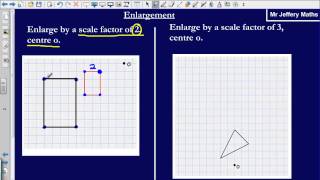 Enlargement by a scale factor Edexcel GCSE Maths [upl. by Ludie]