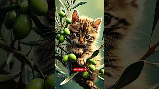 Cat Resting on a Sturdy Branch of a Walnut Tree  viralshort viralvideo catnip catlover [upl. by Atnohsal938]