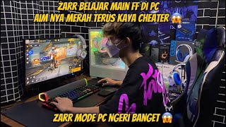 ZARR BELAJAR MAIN FF DI PC  AIM NYA MERAH TERUS KAYA CHEATER 😱 [upl. by Erin]